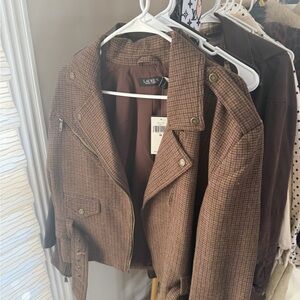 Ralph Lauren Brown Plaid Women's Blazer